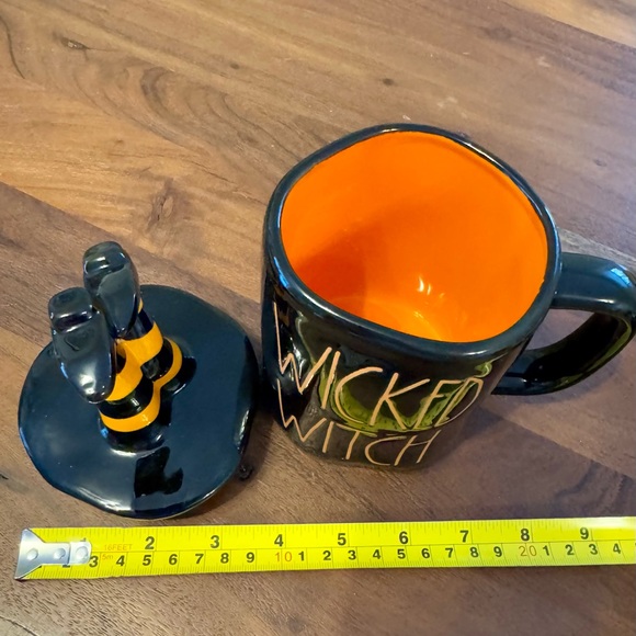 Rae Dunn Wicked Witch coffee tea mug with lid NOS in original wrap. Never used - Picture 7 of 8
